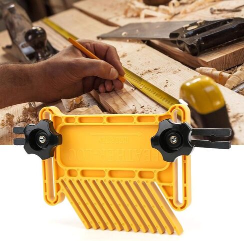 2Pcs Woodworking Feather Board Set, Adjustable Woodworking Safety Device Table Saw for Stationary Electric Cutting Tools and Router Tables Saws,166mmx90mm, Yellow in Saudi Arabia