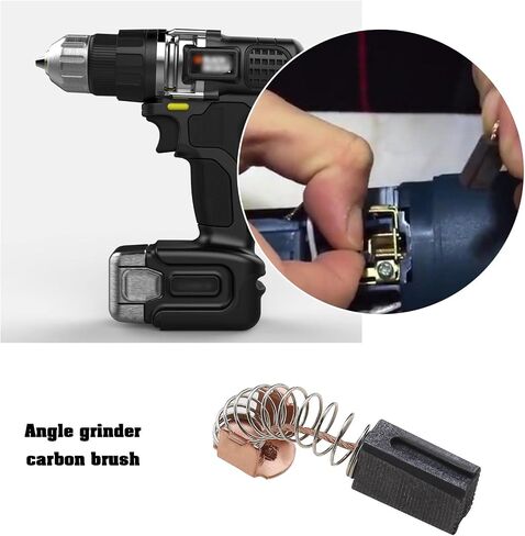 2 Pairs Angle Grinder Carbon Brushes with Auto Cut Off Compatible with Black & Decker G720 G720-B3 G720K-B3 GR750K PF600-B3 Power Tool 5x8x12mm in Saudi Arabia