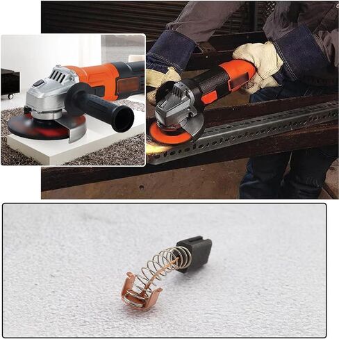 2 Pairs Angle Grinder Carbon Brushes with Auto Cut Off Compatible with Black & Decker G720 G720-B3 G720K-B3 GR750K PF600-B3 Power Tool 5x8x12mm in Saudi Arabia