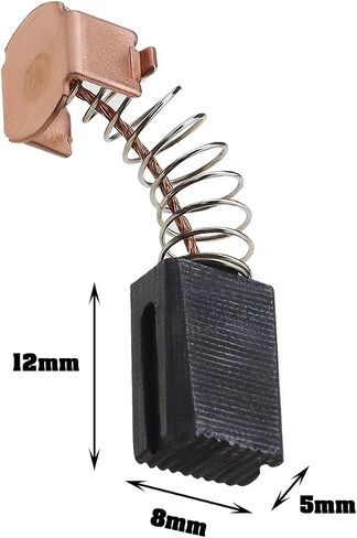 2 Pairs Angle Grinder Carbon Brushes with Auto Cut Off Compatible with Black & Decker G720 G720-B3 G720K-B3 GR750K PF600-B3 Power Tool 5x8x12mm in Saudi Arabia