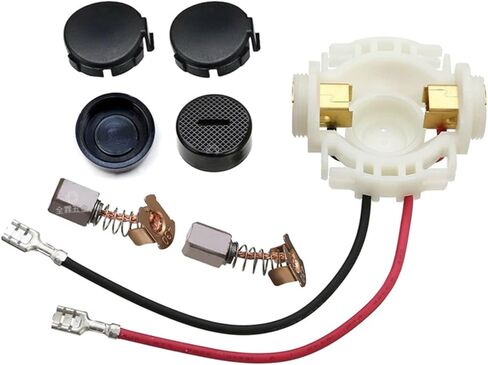 مجموعة حامل فرش كربون لماكيتا CB430 BGA450 BGA452 BJS160 غطاء حامل فرشاة الكربون مع 2 فرشاة كربون، 1 حامل فرشاة، 2 غطاء، 2 غطاء in Kuwait