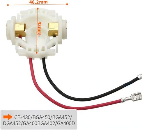 مجموعة حامل فرش كربون لماكيتا CB430 BGA450 BGA452 BJS160 غطاء حامل فرشاة الكربون مع 2 فرشاة كربون، 1 حامل فرشاة، 2 غطاء، 2 غطاء in Kuwait
