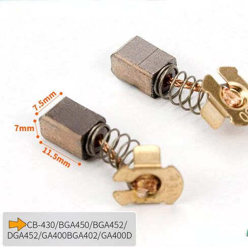 مجموعة حامل فرش كربون لماكيتا CB430 BGA450 BGA452 BJS160 غطاء حامل فرشاة الكربون مع 2 فرشاة كربون، 1 حامل فرشاة، 2 غطاء، 2 غطاء in Kuwait