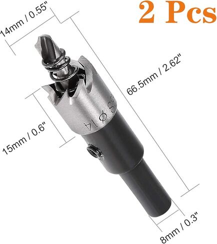 23mm HSS Drill Bit Hole Saw Cutter,HSS Hole Saw Kit, Hole Saw Drill Bit Set Cutter Tool, High Speed Steel Hole Saw Cutting Kit, HSS Drill Bit for Metal Alloy Wood (1 Pcs) in Saudi Arabia