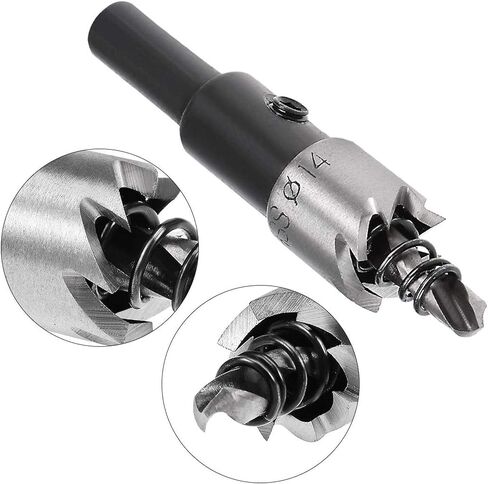 23mm HSS Drill Bit Hole Saw Cutter,HSS Hole Saw Kit, Hole Saw Drill Bit Set Cutter Tool, High Speed Steel Hole Saw Cutting Kit, HSS Drill Bit for Metal Alloy Wood (1 Pcs) in Saudi Arabia