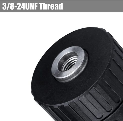 Yakamoz 1/32-3/8" Keyless Drill Chuck Replacement 3/8-24UNF Mount Thread 0.8-10mm Keyless Chuck for Drill Press Impact Driver in Saudi Arabia