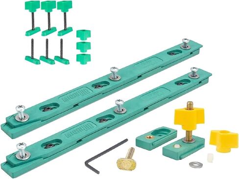 Microjig ZP750-B2S2 Zeroplay Miter Bar 2-Pack and Matchfit Dovetail Hardware 1.5", 6-Piece Bundle in Kuwait