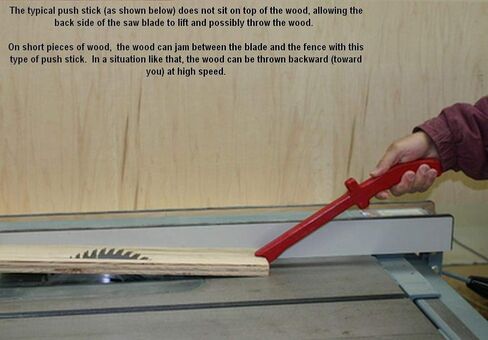 The Original Power Hands Safety Push Stick For Router Table Saw Made in the USA in Saudi Arabia