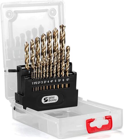 مجموعة لقم الحفر المركبة 6 قطع (M3 M4 M5 M6 M8 M10) وM35 5% كوبالت متري مجموعة لقم الثقب (1 مم - 10 مم / 19 قطعة) in Kuwait