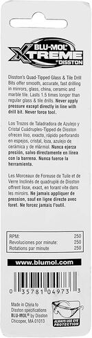 ديستون لقمة مثقاب للزجاج والبلاط رباعي الاطراف 4434، 1/2 انش in Kuwait