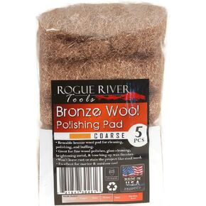 Rogue River Tools Bronze Wool Pads (5pc) - Fine in Kuwait