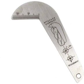 Smgda Power Drill Bit Sharpeners Drill Bits Gage 118 Degree Angle Drill Sharping Tools Grinding Angle Drill Sharpening Gauge Stainless Steel for measuring twist drill bit