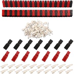 مجموعة متنوعة من موصلات الطاقة micrl 60 قطعة 45 أمبير، كابل بطارية توصيل/فصل سريع لمعدات راديو الهواة، مقطورة (أحمر، أسود) in Kuwait