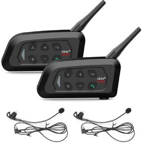 EJEAS V4C Plus Professional Referee Intercom, Bluetooth 5.1 Referee Communication System with FM Radio Function for Football and Handball Sports, Support 2 to 4 People Group Talking (2 Pack) in Kuwait