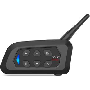 EJEAS V6 Pro Motorcycle Helmet Bluetooth Intercom, 2-Way 1200M Motorcycle Bluetooth Headset Universal Communication System with Noise Cancellation and Waterproof for Dirt Bike/ATV/Snowmobile (2PCS) in Kuwait