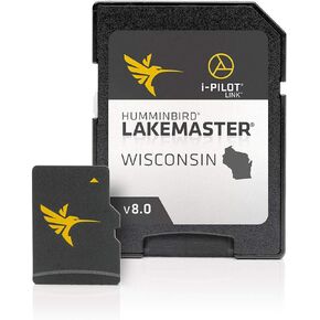 Humminbird 600025-7 LakeMaster Wisconsin V8 خرائط GPS الرقمية بطاقة صغيرة in Saudi Arabia