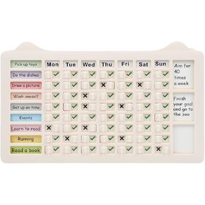 PIQOLA Chore Chart for Kids, Standable 7 Days Checklist Board, Replaceable Chore Board in Kuwait