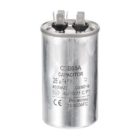 PATIKIL 30uF 30MDF 450V AC Fan Start Capacitor, CBB65 Circular Run Capacitor for AC Motor Run Air Conditioner Cool Heat Pump Condenser Straight