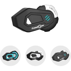 FreedConn دراجة نارية سماعة بلوتوث T-MAXS Pro أنظمة اتصالات الدراجات النارية 6 راكبين 1000 متر مجموعة خوذة الاتصال الداخلي مع مشاركة الموسيقى راديو FM CVC إلغاء الضوضاء دراجة نارية الملحقات