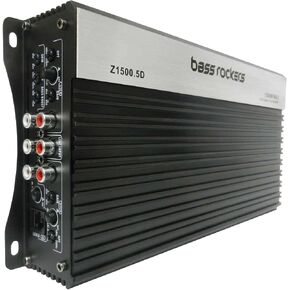 مضخم صوت للسيارة من فئة D بخمس قنوات Z1500.5D من Bass Rockers | 1500 واط، تردد 10-20 كيلو هرتز، 96 ديسيبل | رقمي، نطاق كامل، مصدر طاقة Mosfet، رائع لمكبرات الصوت ومكبرات الصوت in Kuwait