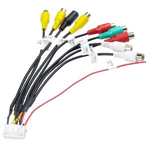 Jayubien 20Pin RCA Wiring Harness محول مع 9 أنثى RCA Audio Video Plug Mic Sub Woofer CVBS موصل الجمعية لنظام Android Car Radio Stereo in Saudi Arabia