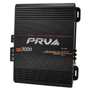 PRV Audio QS3000 1 Ohm 3000 Watt Amp Car Audio Amplifier Full Range HD Sound 1 Channel 3K Car Amp with Built-in HPF and LPF Controls for PRO Audio Systems in Saudi Arabia