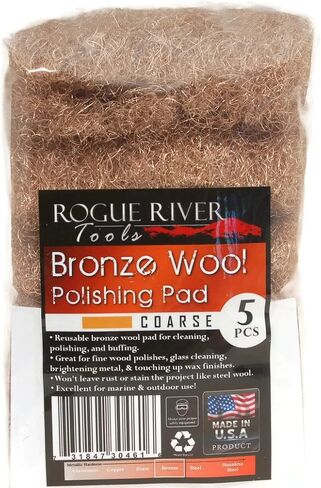 وسادات صوف برونزية من Rogue River Tools (5 قطع) - ناعمة in Kuwait