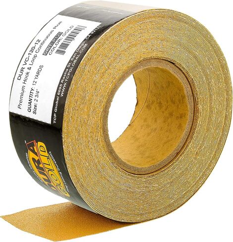 Dura-Gold Pro Series Rectangle Hand Sanding Block Kit with 3 Blocks, 5", 7-3/4" and 10" Set, Hook & Loop Backing and PSA Adapter Pad & 120 Grit Sandpaper Roll, 2-3/4" Wide, 12 Yards Long in Saudi Arabia