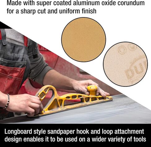 Dura-Gold Pro Series Rectangle Hand Sanding Block Kit with 3 Blocks, 5", 7-3/4" and 10" Set, Hook & Loop Backing and PSA Adapter Pad & 120 Grit Sandpaper Roll, 2-3/4" Wide, 12 Yards Long in Saudi Arabia