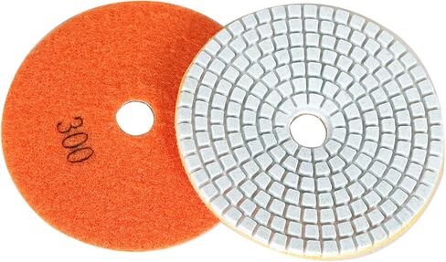 findmall 4 Inch Diamond Polishing Pads with 1Pcs 5/8-11 Backer Pad, 13Pcs 50-8000 Grit Polishing Pad Kit Fit for Drill, Grinder, Polisher in Saudi Arabia