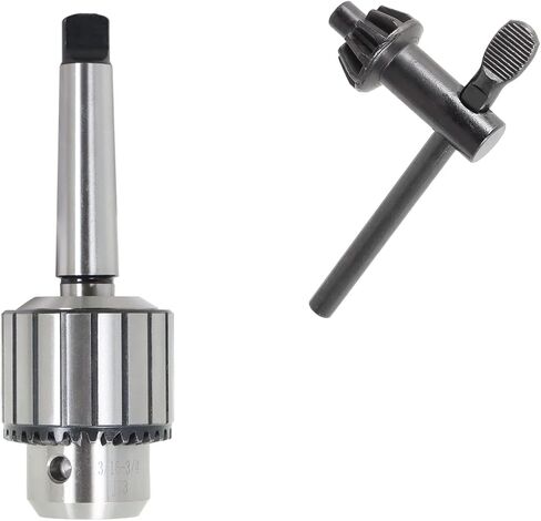 MT3-JT3 Super Heavy Duty Drill Chuck, 3/16" - 3/4" Triple Grip Drill Chuck Press Chuck with Chuck Key Fit for Lathe and CNC Machines in Saudi Arabia