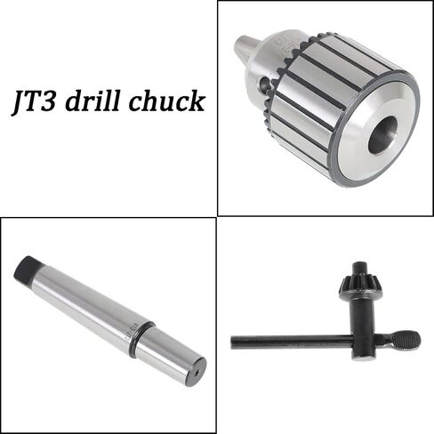 MT3-JT3 Super Heavy Duty Drill Chuck, 3/16" - 3/4" Triple Grip Drill Chuck Press Chuck with Chuck Key Fit for Lathe and CNC Machines in Saudi Arabia
