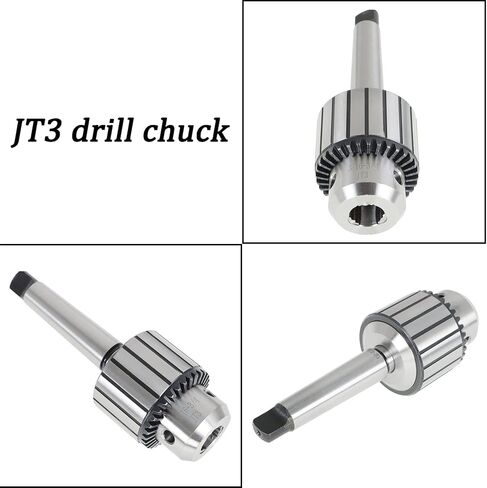 MT3-JT3 Super Heavy Duty Drill Chuck, 3/16" - 3/4" Triple Grip Drill Chuck Press Chuck with Chuck Key Fit for Lathe and CNC Machines in Saudi Arabia