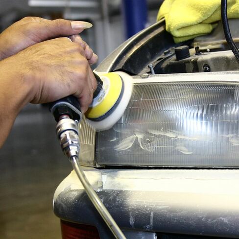 وسادة تلميع من الألياف الدقيقة من HARFINGTON، قرص قطع من الألياف الدقيقة مقاس 5 بوصات مع خطاف وحلقة خلفية لتلميع السيارة وتلميعها بالشمع والتلميع in Kuwait