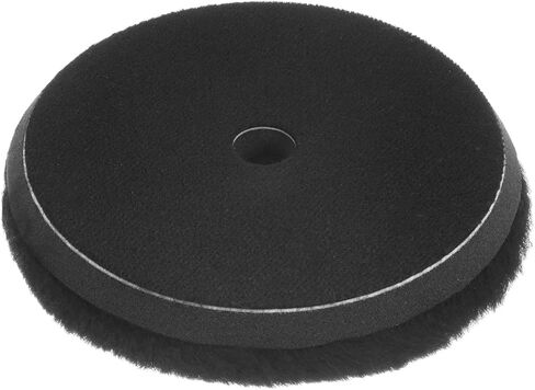 وسادة تلميع من الألياف الدقيقة من HARFINGTON، قرص قطع من الألياف الدقيقة مقاس 5 بوصات مع خطاف وحلقة خلفية لتلميع السيارة وتلميعها بالشمع والتلميع in Kuwait