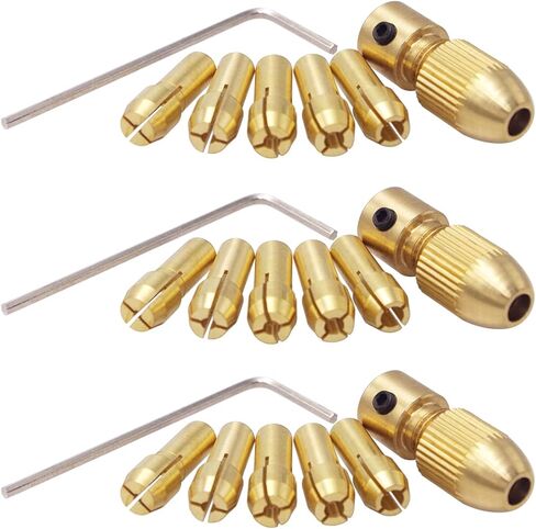 طقم من 3 مجموعات من ولفرييد 0.5 - 3 مم صغير من أجل رؤوس صغيرة مع مفتاح ألن لأدوات دوارة 3.17 مم in Kuwait