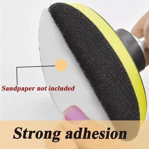 لوحة دعم مقاس 6 بوصات مع محول بت ملولب M14، وعمود دوران TPI مقاس 5/8 بوصة للاستخدام مع مطحنة الزوايا أو مثقاب لتلميع الصنفرة المدارية للسيارات، أداة تلميع لأقراص الصنفرة/وسادات إسفنجية صوفية in Kuwait