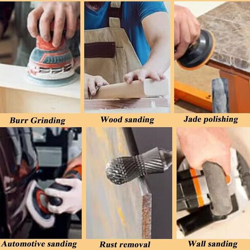 لوحة دعم مقاس 6 بوصات مع محول بت ملولب M14، وعمود دوران TPI مقاس 5/8 بوصة للاستخدام مع مطحنة الزوايا أو مثقاب لتلميع الصنفرة المدارية للسيارات، أداة تلميع لأقراص الصنفرة/وسادات إسفنجية صوفية in Kuwait