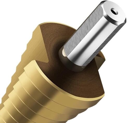 مجموعة لقم الثقب ذات الخطوة HSS، مجموعة لقمة الحفر المخروطية ذات الساق السداسية 4-12 مم/4-20 مم/4-32 مم مجموعة من 3 in Kuwait