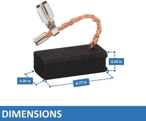 6PCS Durable A27343 Replacement Carbon Brushes Compatible with DWP611 Router, DWP611PK Router, 450, 450PK Router in Kuwait