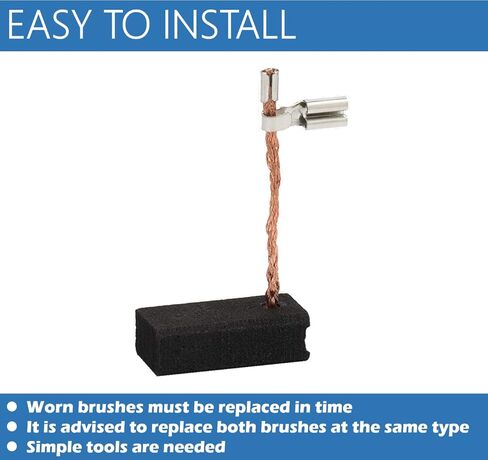 6PCS Durable A27343 Replacement Carbon Brushes Compatible with DWP611 Router, DWP611PK Router, 450, 450PK Router in Kuwait