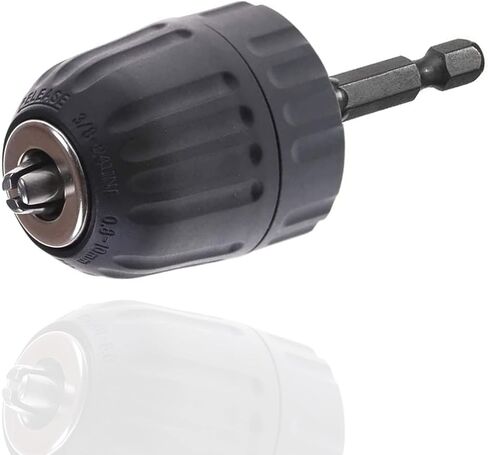 1/4 بوصة تغيير سريع عرافة عرقوب 0.8-10 مم قدرة التثبيت بدون مفتاح الحفر تشاك 3/8-24UNF جبل مفك إلى حفر أداة تحويل تحويل in Kuwait