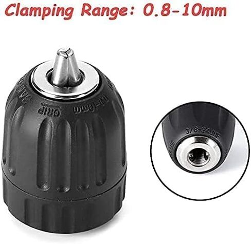 1/4 بوصة تغيير سريع عرافة عرقوب 0.8-10 مم قدرة التثبيت بدون مفتاح الحفر تشاك 3/8-24UNF جبل مفك إلى حفر أداة تحويل تحويل in Kuwait