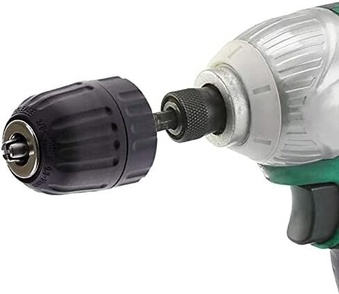 1/4 بوصة تغيير سريع عرافة عرقوب 0.8-10 مم قدرة التثبيت بدون مفتاح الحفر تشاك 3/8-24UNF جبل مفك إلى حفر أداة تحويل تحويل in Kuwait