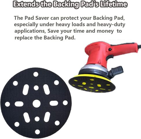 حافظة للوسادة ذات الخطاف والحلقة الممتازة مقاس 6 بوصات و17 فتحة، وواقي وسادة بوجه بمقبض Abranet لصنادل Festool، تعمل بشكل ملحوظ على إطالة عمر وسادة الدعم in Kuwait