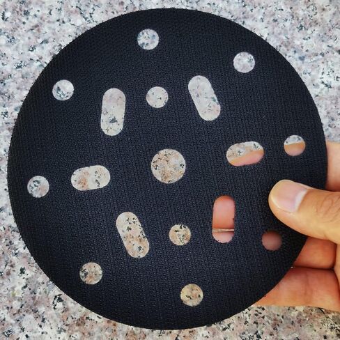 حافظة للوسادة ذات الخطاف والحلقة الممتازة مقاس 6 بوصات و17 فتحة، وواقي وسادة بوجه بمقبض Abranet لصنادل Festool، تعمل بشكل ملحوظ على إطالة عمر وسادة الدعم in Kuwait