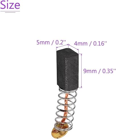 DMiotech 4 Pack 9mmx5mmx4mm Carbon Brushes for Electric Motor in Saudi Arabia
