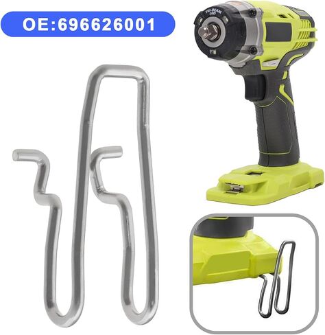2Pcs Impact Wrench Belt Buckle Replacement 696626001 Compatible with Ryobi P263 Belt Clip Stainless Steel Power Tool Belt Buckles in Saudi Arabia