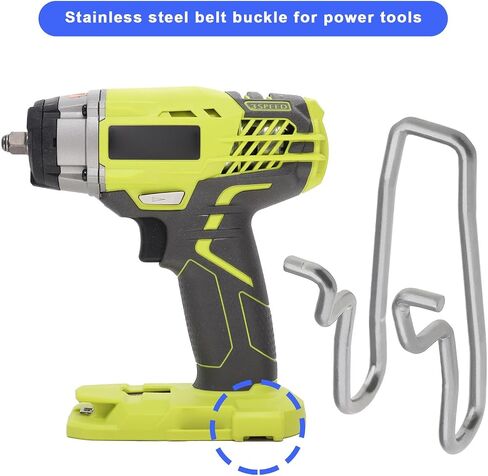 2Pcs Impact Wrench Belt Buckle Replacement 696626001 Compatible with Ryobi P263 Belt Clip Stainless Steel Power Tool Belt Buckles in Saudi Arabia