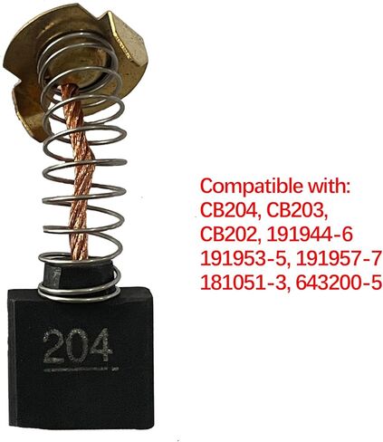 UFelice Carbon Brushes Compatible with GA7021 Power tools, 191953-5, 191957-7, CB-203 & CB-204 Grinder Motor Replacement Part in Kuwait